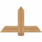 Ekena Millwork Eugene Smooth Timber Gable Bracket, Western Red Cedar, 36"W x 23"H x 1 1/2"D x 5 1/2"F, 15/12 Pitch GBW036X23X0206EUG00SWR - alternate 1